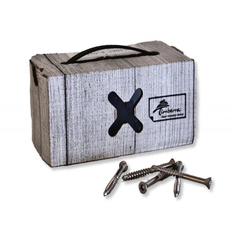 Holzbauschraube 4x50 mm Edelstahl für Anbauteildicke 20 mm